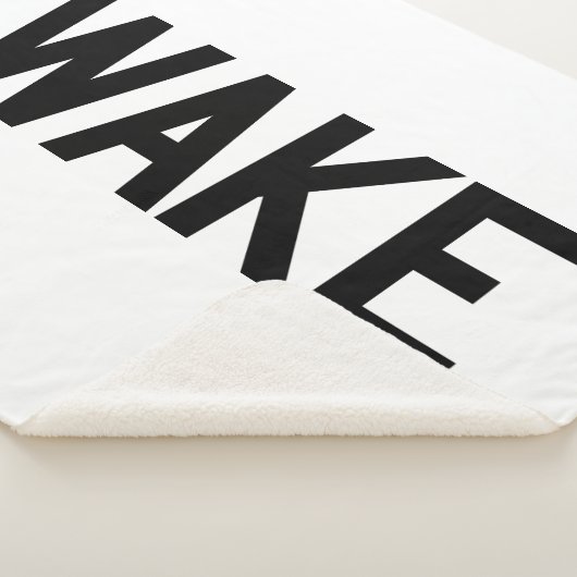 Wake Forest-universiteit | Wake Wordmark Sherpa Deken (3/4)