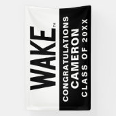 Wake Forest-universiteit | Wake Wordmark Spandoek (Verticaal)