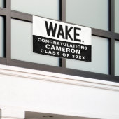 Wake Forest-universiteit | Wake Wordmark Spandoek (Buitenkant Gebouw)