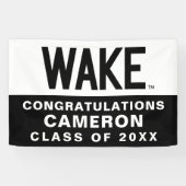 Wake Forest-universiteit | Wake Wordmark Spandoek (Horizontaal)