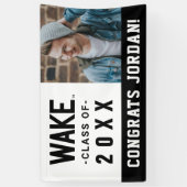 Wake Forest-universiteit | Wake Wordmark Spandoek (Verticaal)