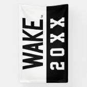 Wake Forest-universiteit | Wake Wordmark Spandoek (Verticaal)