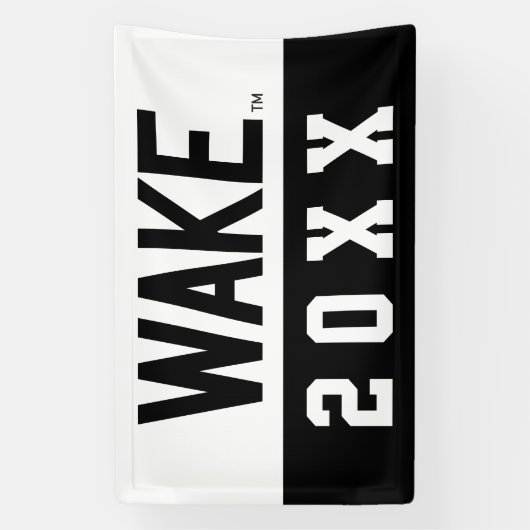 Wake Forest-universiteit | Wake Wordmark Spandoek (Verticaal)