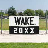 Wake Forest-universiteit | Wake Wordmark Spandoek (Insitu)