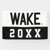 Wake Forest-universiteit | Wake Wordmark Spandoek (Horizontaal)