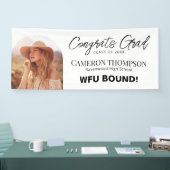 Wake Forest-universiteit | Wake Wordmark Spandoek (Beurs)