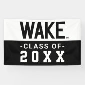 Wake Forest-universiteit | Wake Wordmark Spandoek (Horizontaal)