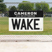 Wake Forest-universiteit | Wake Wordmark Spandoek (Insitu)