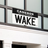 Wake Forest-universiteit | Wake Wordmark Spandoek (Buitenkant Gebouw)