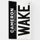 Wake Forest-universiteit | Wake Wordmark Spandoek (Verticaal)