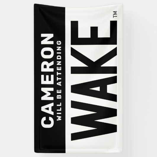 Wake Forest-universiteit | Wake Wordmark Spandoek (Verticaal)