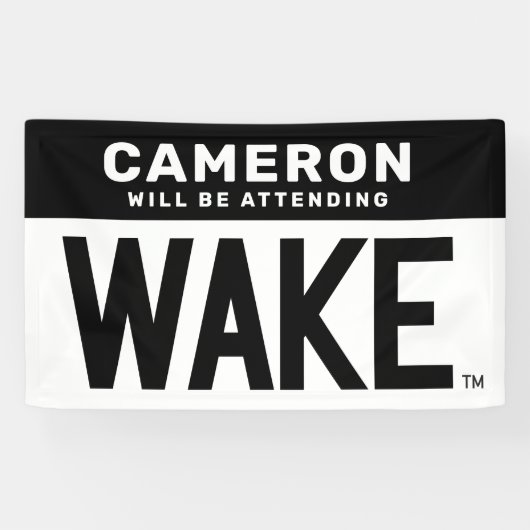 Wake Forest-universiteit | Wake Wordmark Spandoek (Horizontaal)
