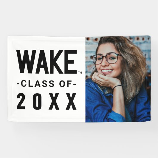 Wake Forest-universiteit | Wake Wordmark Spandoek (Horizontaal)