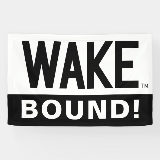 Wake Forest-universiteit | Wake Wordmark Spandoek (Horizontaal)