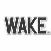 Wake Forest-universiteit | Wake Wordmark Sticker (Voorkant)