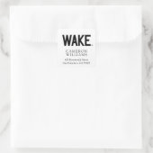 Wake Forest-universiteit | Wake Wordmark Vierkante Sticker (Tas)