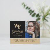 Wake Forest-universiteit | WF Aankondigingskaart (Staand voorkant)