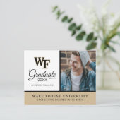 Wake Forest-universiteit | WF Aankondigingskaart (Staand voorkant)
