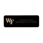 Wake Forest-universiteit | WF Etiket (Voorkant)