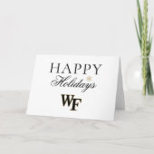 Wake Forest-universiteit | WF Feestdagen Kaart (Voorkant)