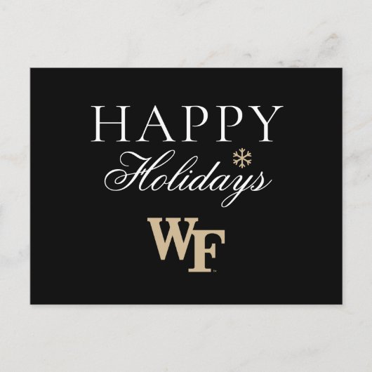 Wake Forest-universiteit | WF Feestdagenkaart (Voorkant)