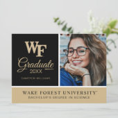 Wake Forest-universiteit | WF Kaart (Staand voorkant)