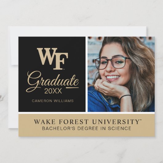 Wake Forest-universiteit | WF Kaart (Voorkant)