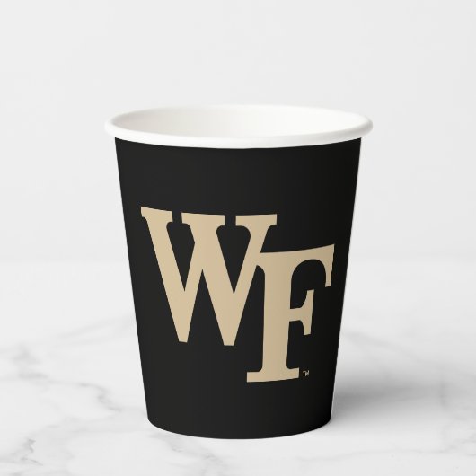 Wake Forest-universiteit | WF Papieren Bekers (Achterkant)