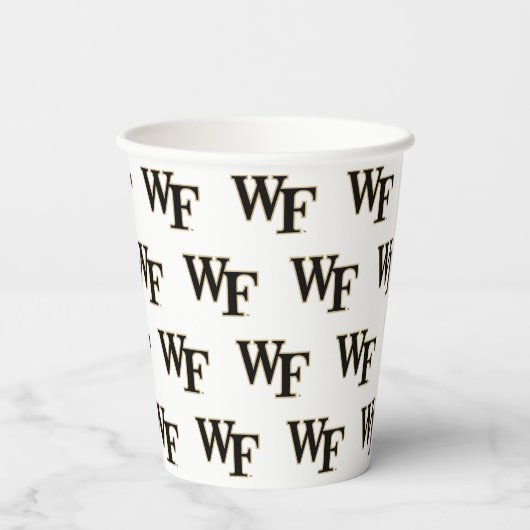 Wake Forest-universiteit | WF Papieren Bekers (Achterkant)