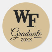 Wake Forest-universiteit | WF Ronde Sticker (Voorkant)