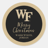 Wake Forest-universiteit | WF Ronde Sticker (Voorkant)
