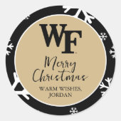 Wake Forest-universiteit | WF Ronde Sticker (Voorkant)