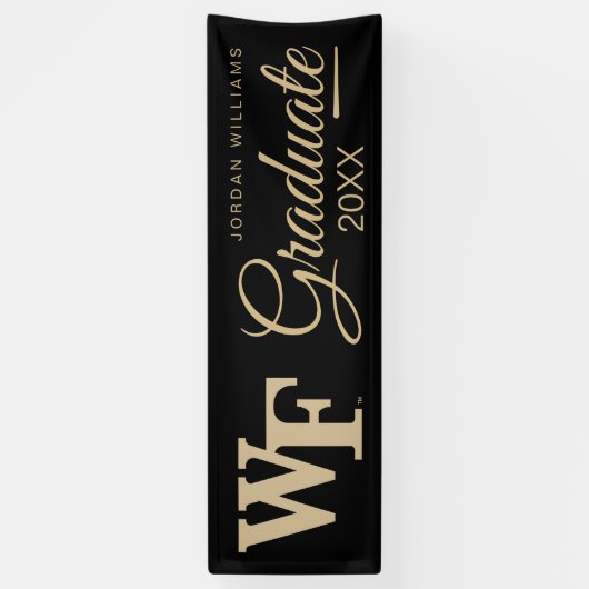 Wake Forest-universiteit | WF Spandoek (Verticaal)