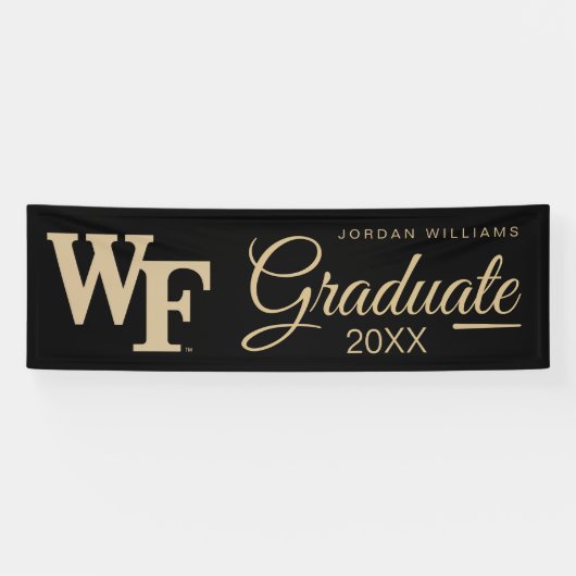 Wake Forest-universiteit | WF Spandoek (Horizontaal)