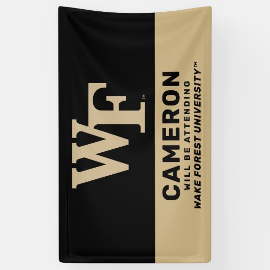 Wake Forest-universiteit | WF Spandoek (Verticaal)