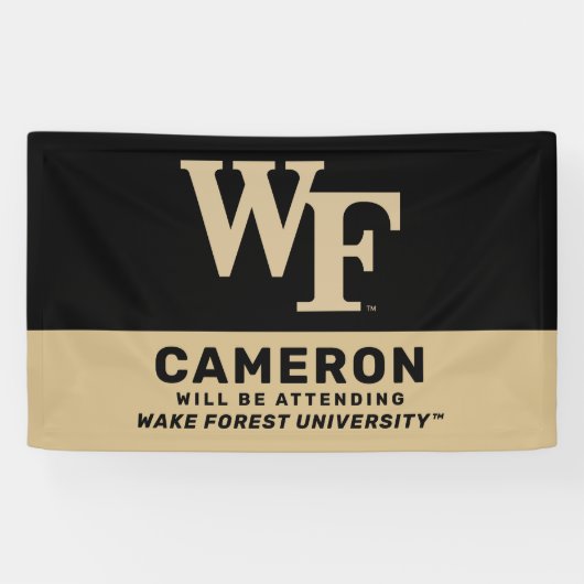 Wake Forest-universiteit | WF Spandoek (Horizontaal)