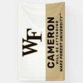 Wake Forest-universiteit | WF Spandoek (Verticaal)