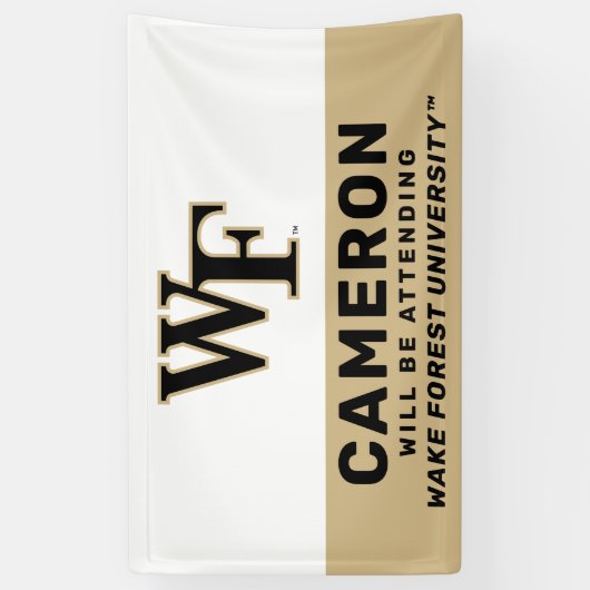 Wake Forest-universiteit | WF Spandoek (Verticaal)