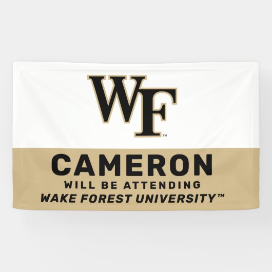 Wake Forest-universiteit | WF Spandoek (Horizontaal)