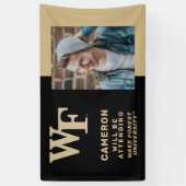 Wake Forest-universiteit | WF Spandoek (Verticaal)