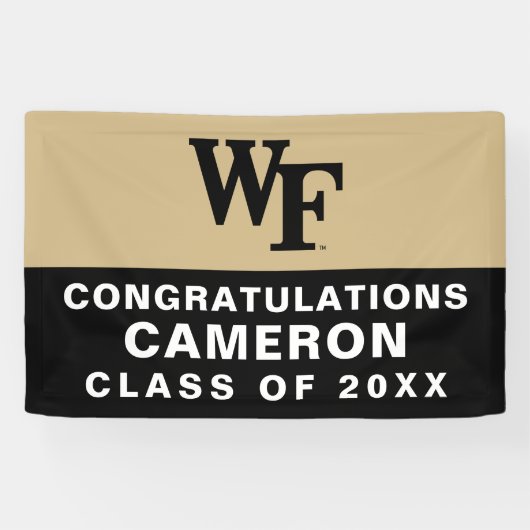 Wake Forest-universiteit | WF Spandoek (Horizontaal)
