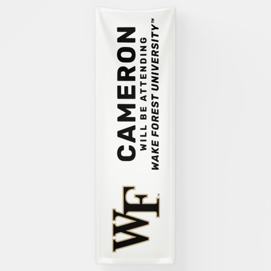 Wake Forest-universiteit | WF Spandoek (Verticaal)