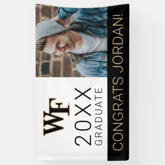 Wake Forest-universiteit | WF Spandoek (Verticaal)