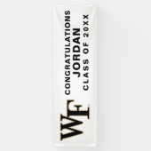 Wake Forest-universiteit | WF Spandoek (Verticaal)