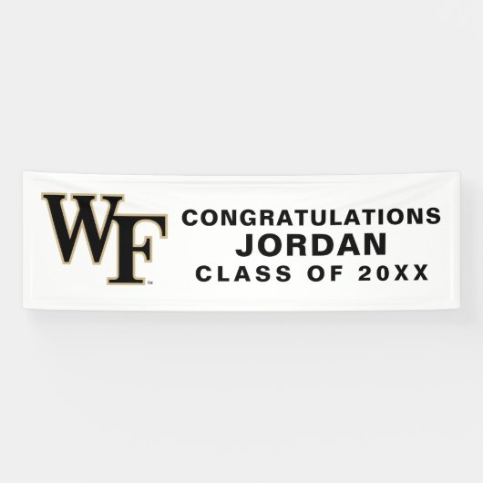 Wake Forest-universiteit | WF Spandoek (Horizontaal)