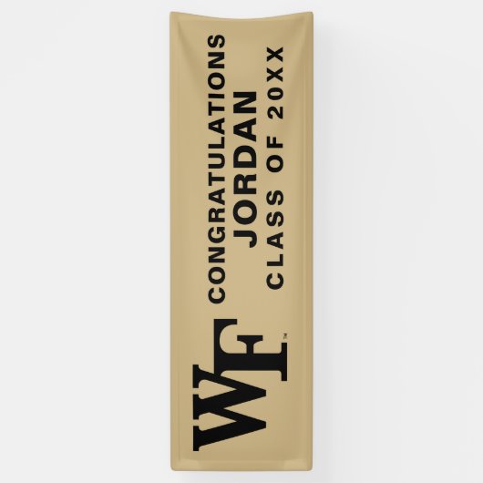 Wake Forest-universiteit | WF Spandoek (Verticaal)