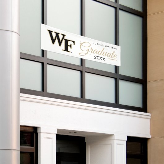 Wake Forest-universiteit | WF Spandoek (Buitenkant Gebouw)