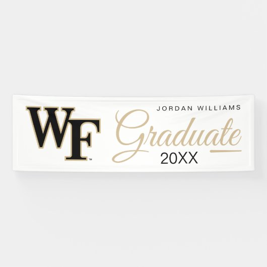 Wake Forest-universiteit | WF Spandoek (Horizontaal)