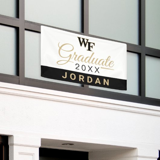 Wake Forest-universiteit | WF Spandoek (Buitenkant Gebouw)