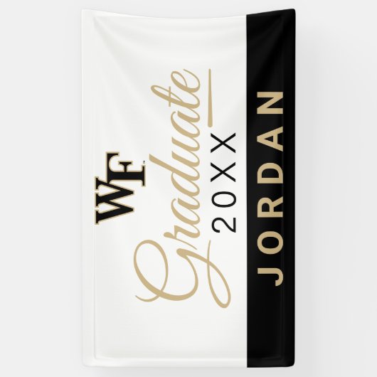 Wake Forest-universiteit | WF Spandoek (Verticaal)